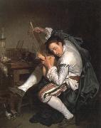 the guitar player, Jean Baptiste Greuze
